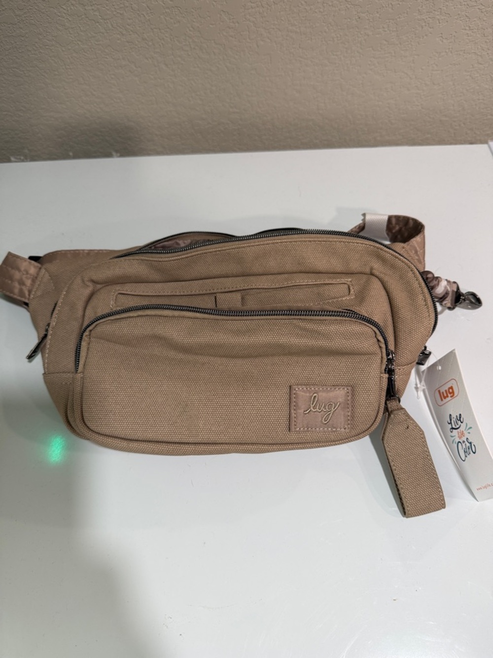 lug Tan Canvas Belt Bag - Neutral Tan